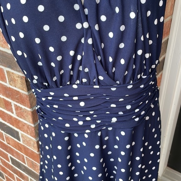 Evan-Picone Polka Dot Dress - Picture 3 of 7